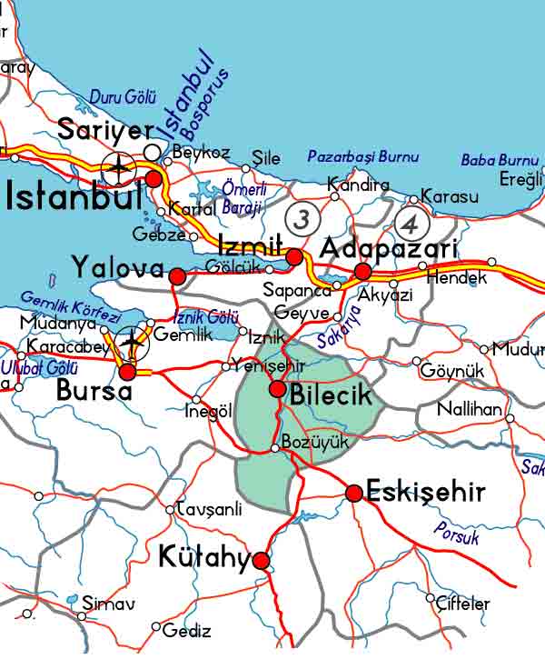 bilecik ville plan