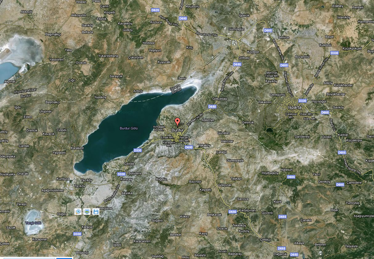 burdur satellite image