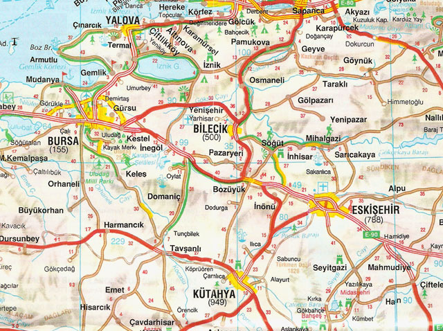 bursa autoroutes plan