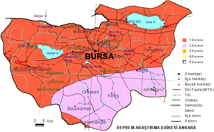 bursa terrequake plan