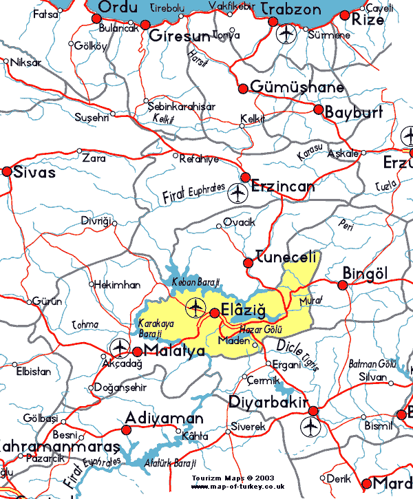 elazig ville plan