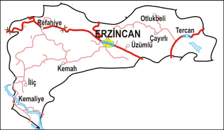 erzincan les villes plan