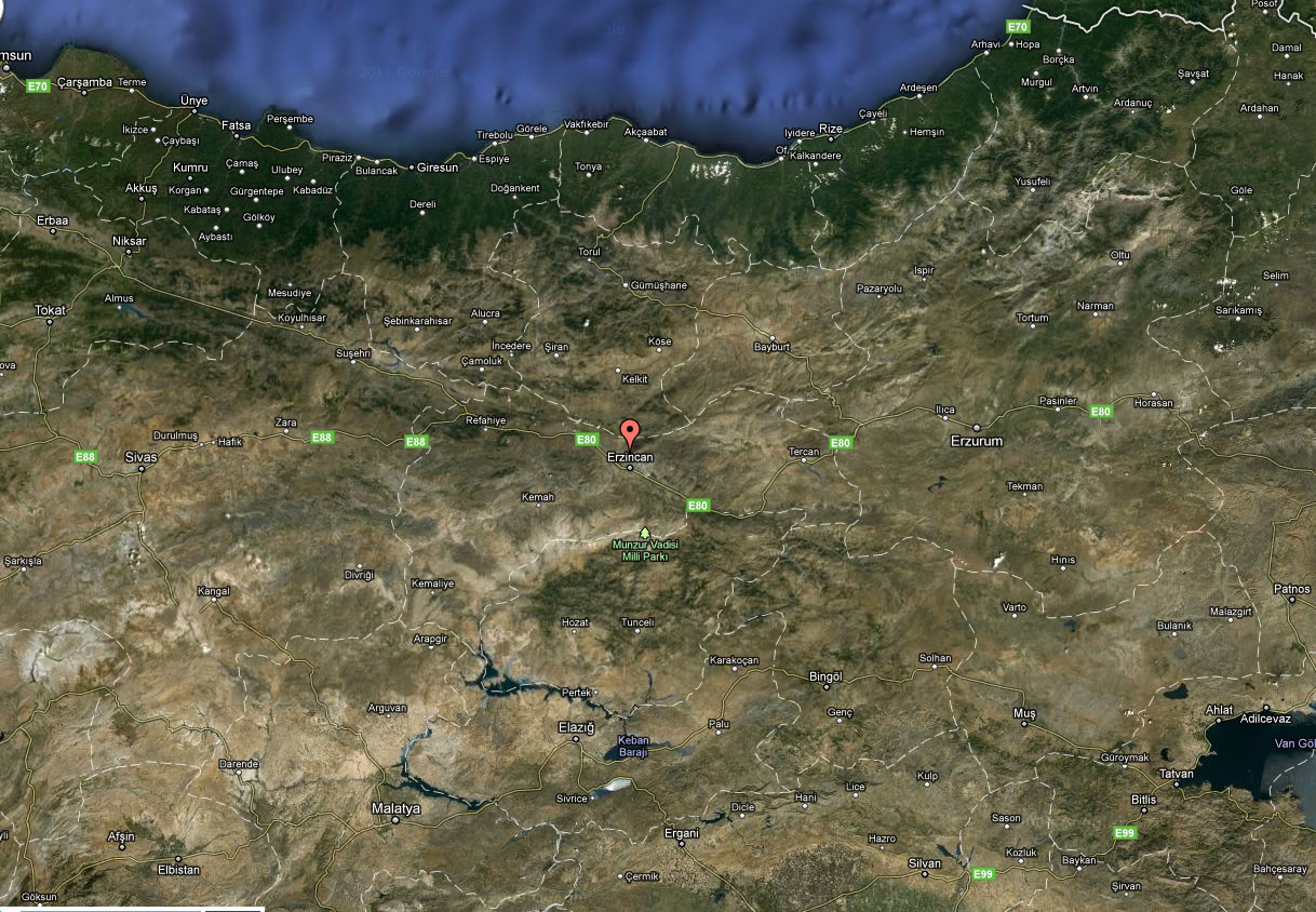 erzincan satellite image