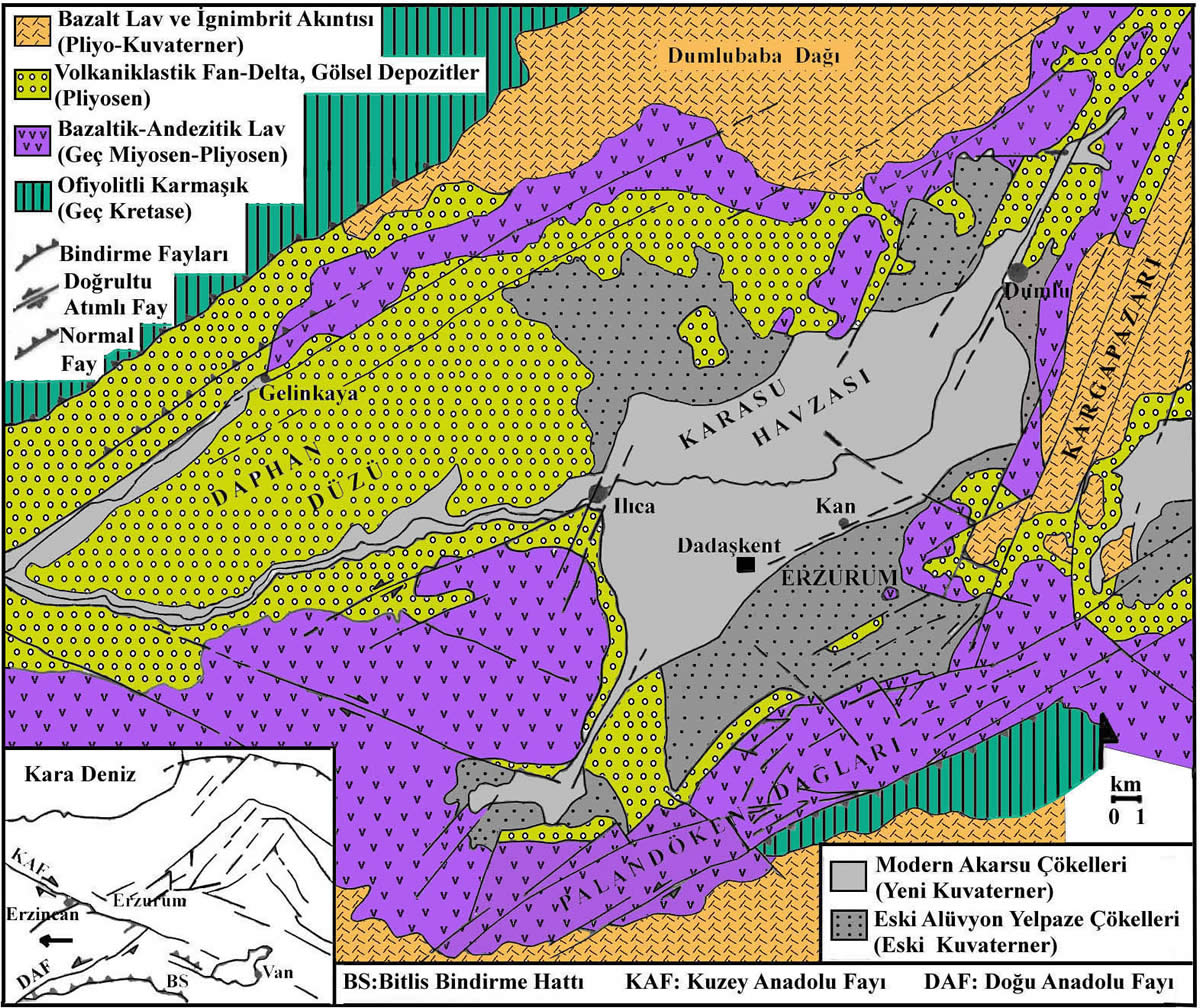 erzurum geologie plan