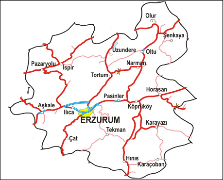 erzurum les villes plan