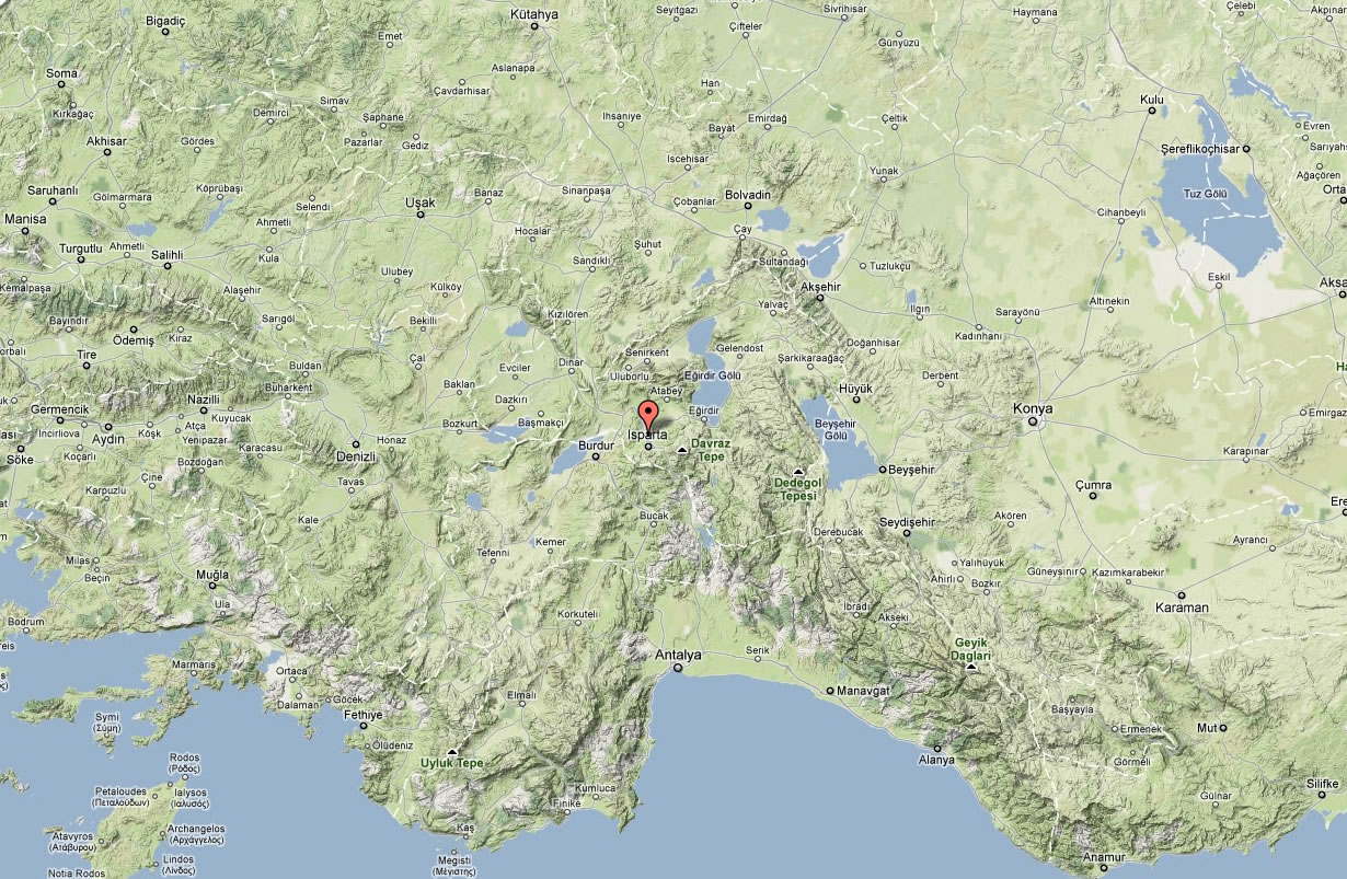 isparta terrain plan