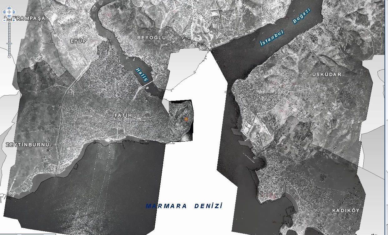 istanbul plan 1946 eminonu kadikoy