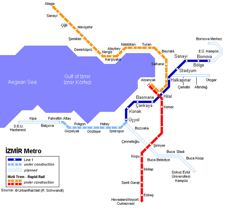 izmir metro plan