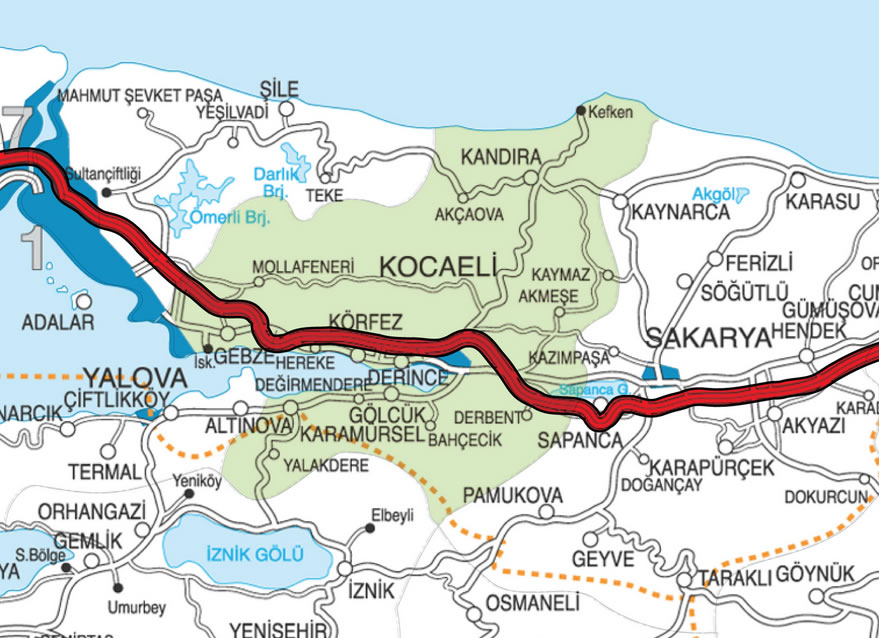 izmit route plan