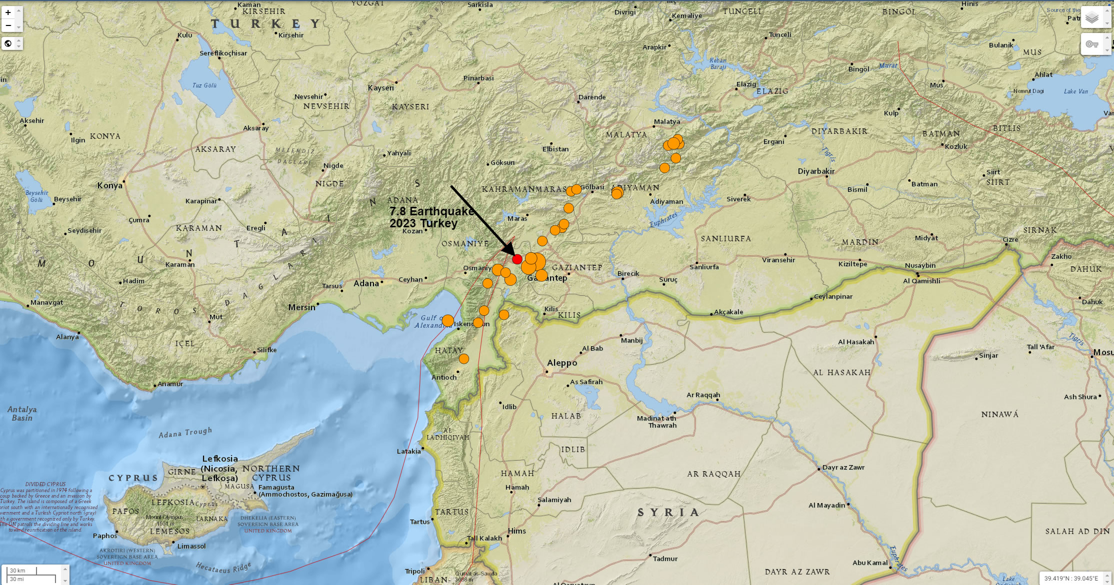 Kahramanmaras, Turquie Séisme 2023