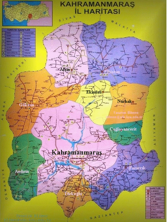 villes plan du kahramanmaras