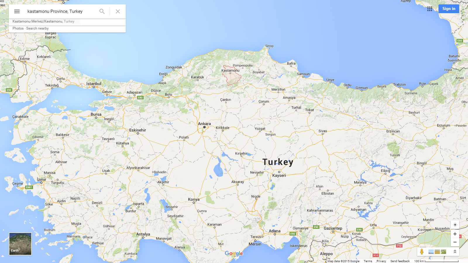 kastamonu plan turquie