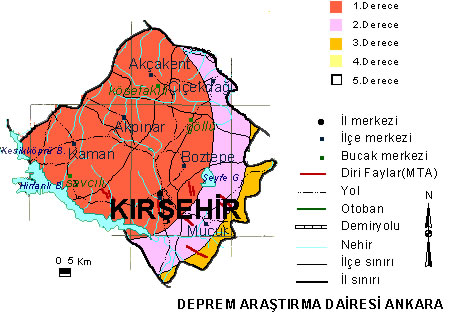 kirsehir tremblement de terre plan