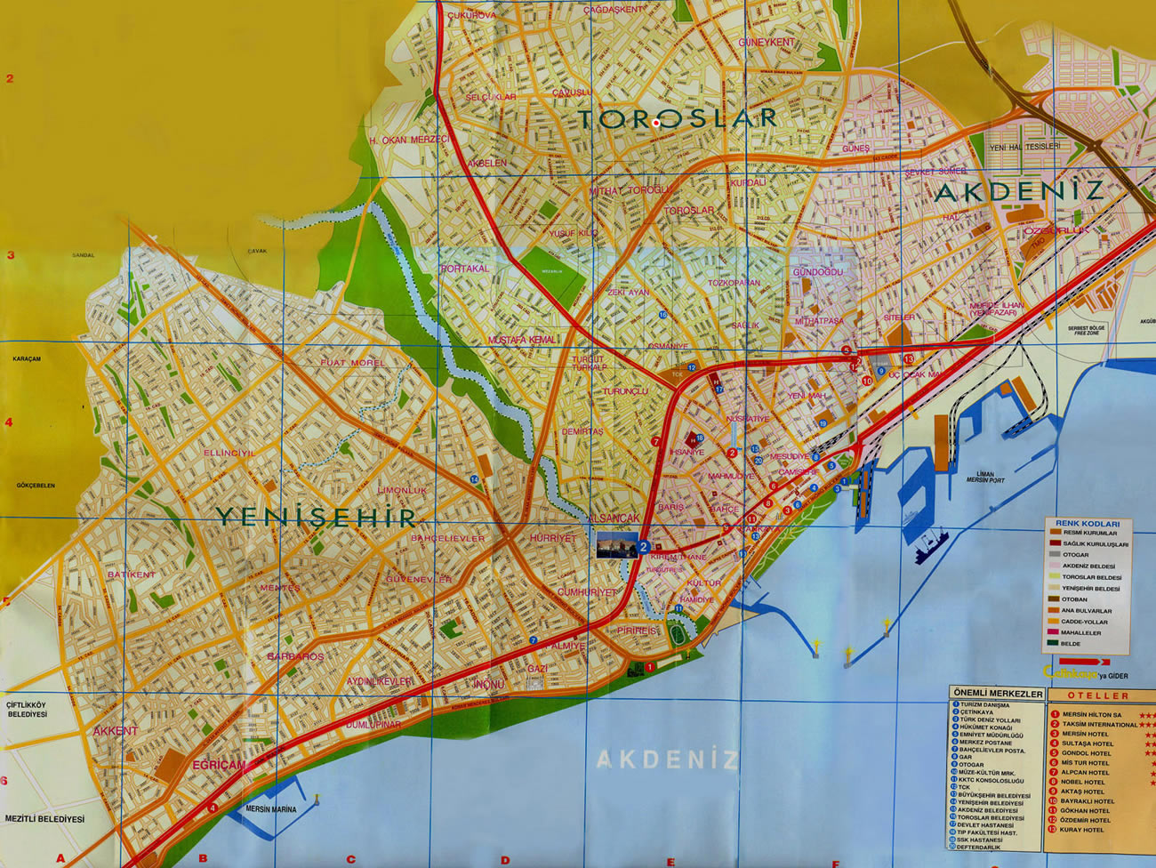 mersin centre plan