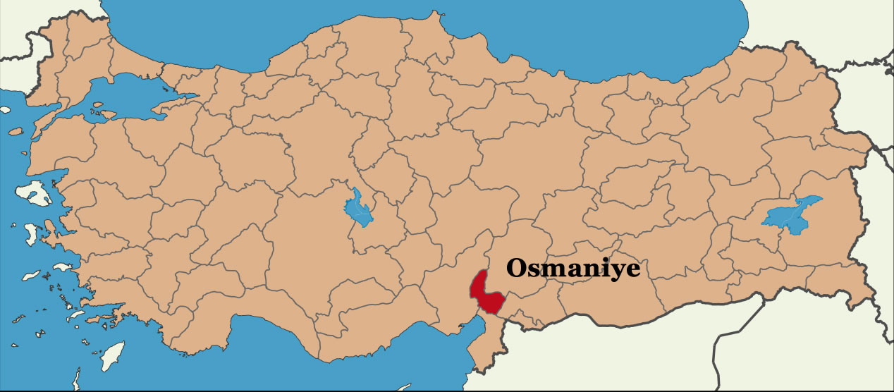 osmaniye location plan