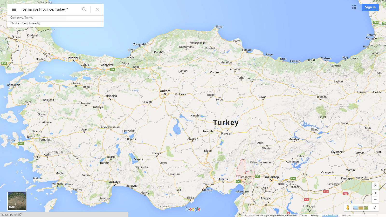 osmaniye plan turquie