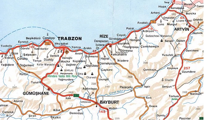 rize trabzon plan