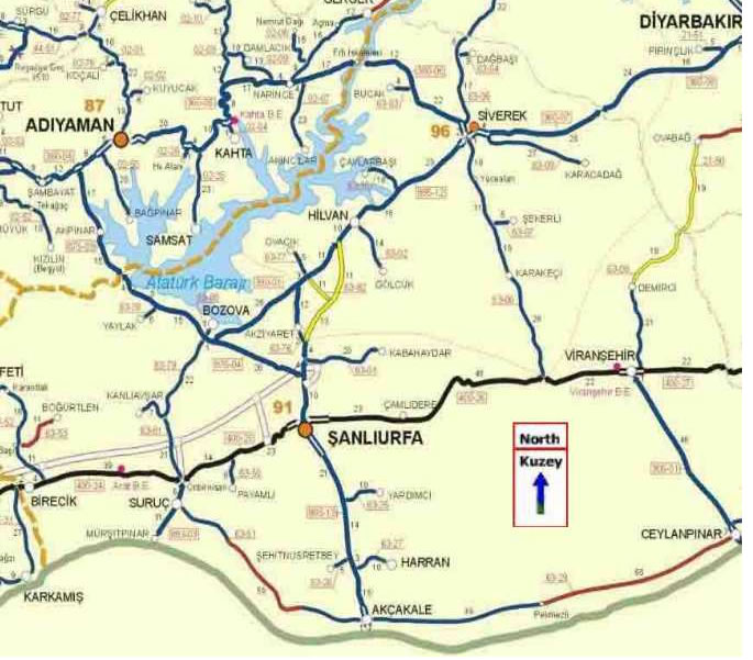 sanliurfa route plan