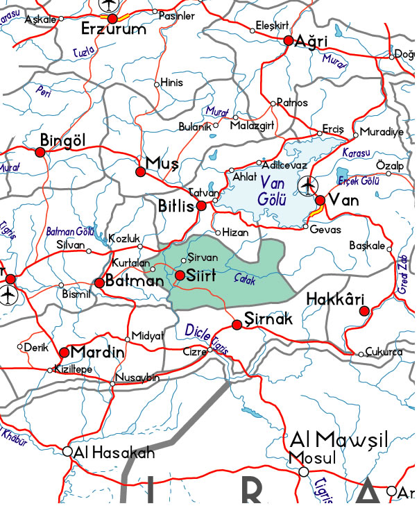 siirt principal routes plan