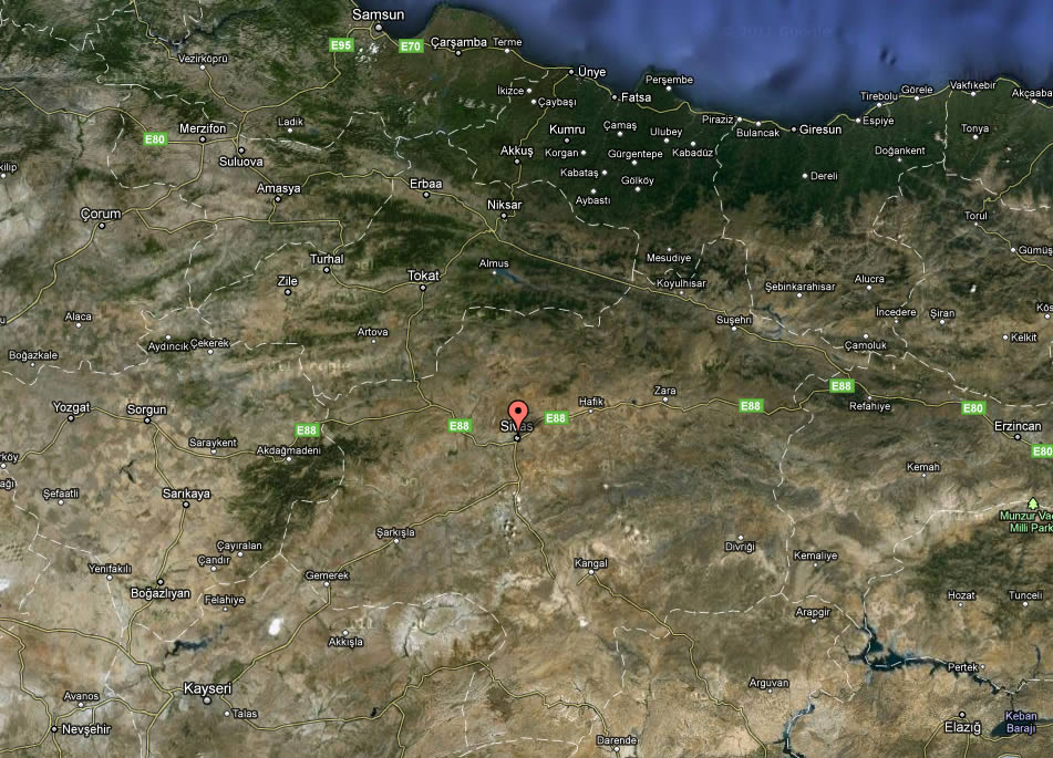 sivas satellite image