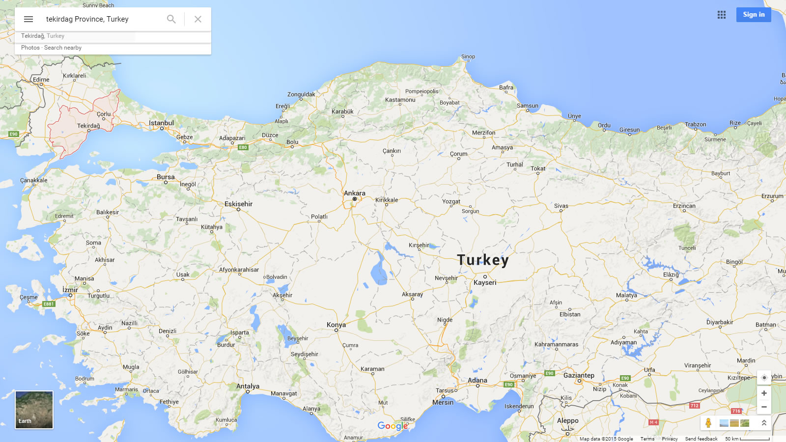 tekirdag plan turquie