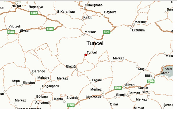 tunceli route plan