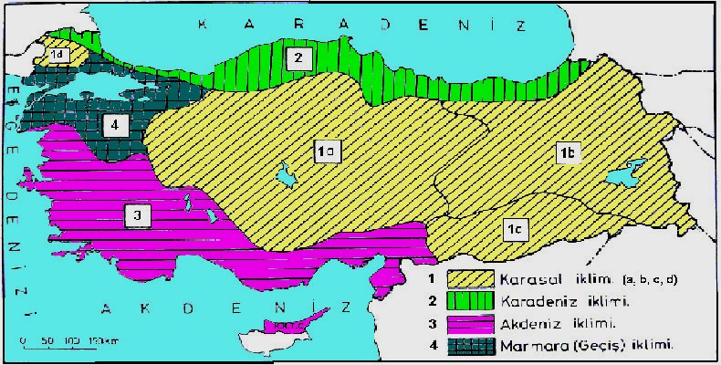 turquie climat carte