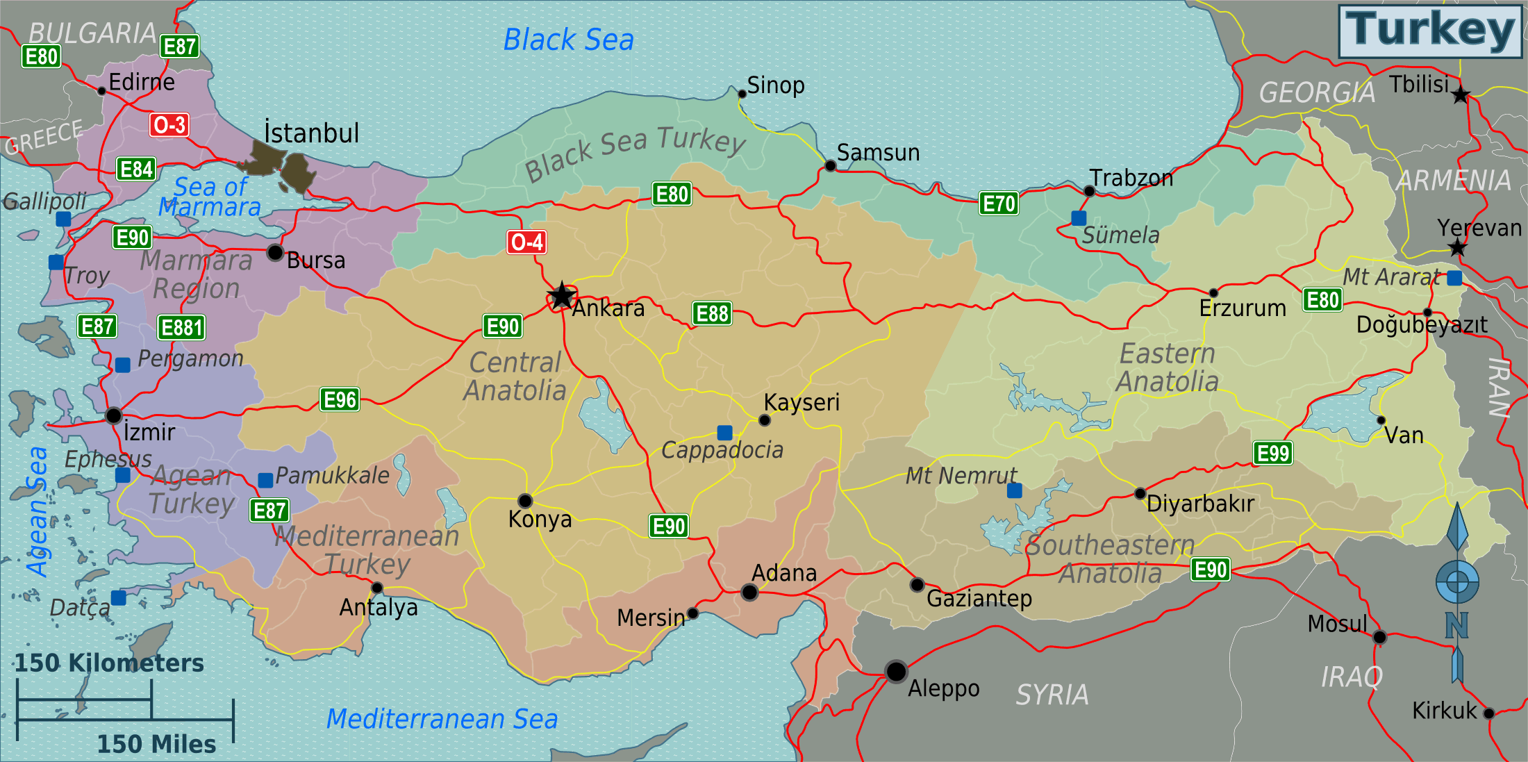 turquie provinces carte