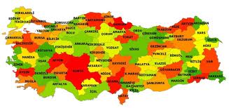 turquie villes carte