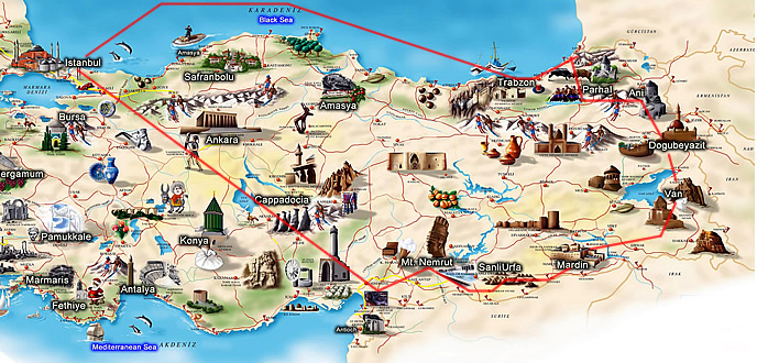 van tourisme plan turquie