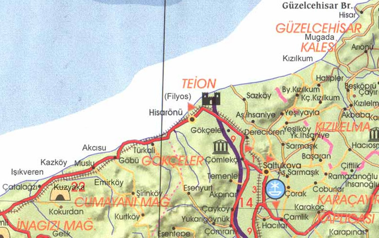 zonguldak lieux historiques plan