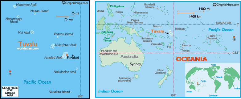 carte du Tuvalu