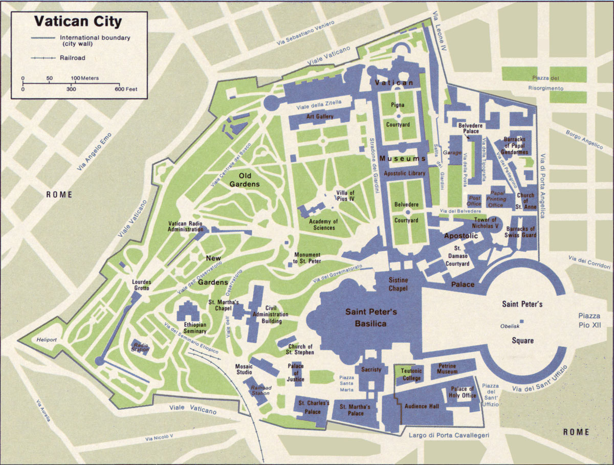 Vatican ville carte