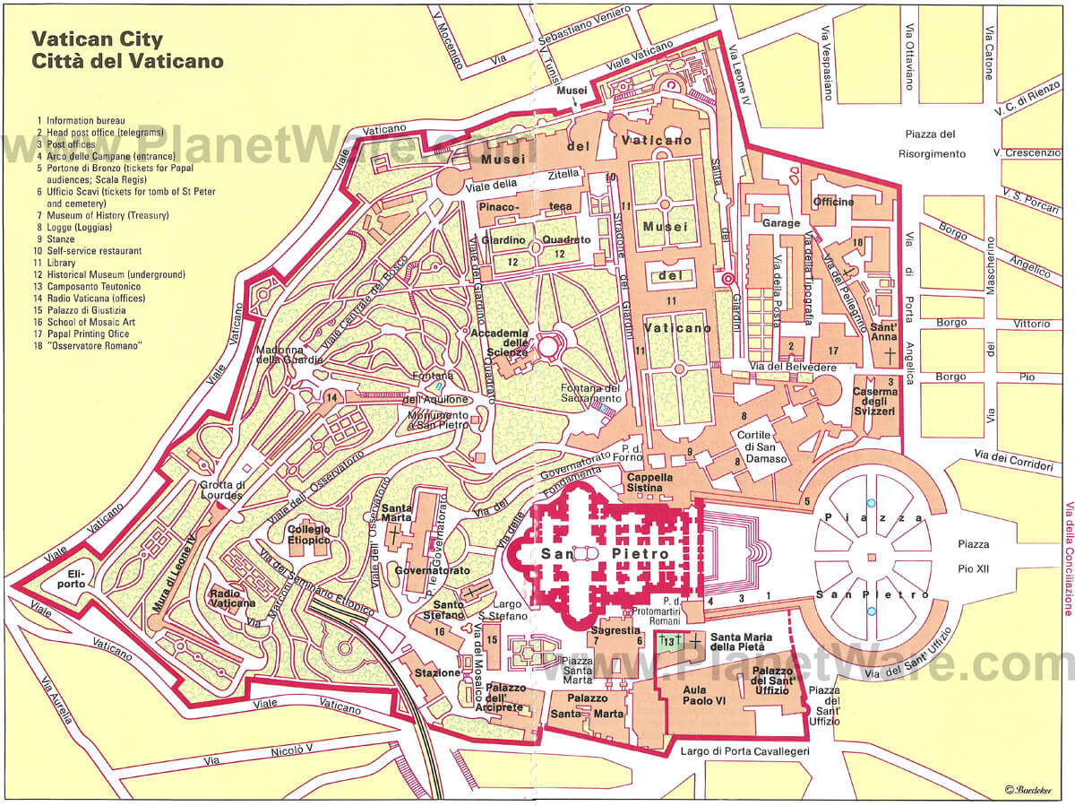 vatican ville carte