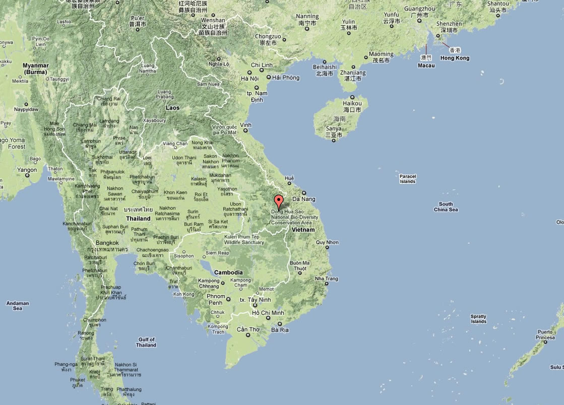 Topographique carte du vietnam