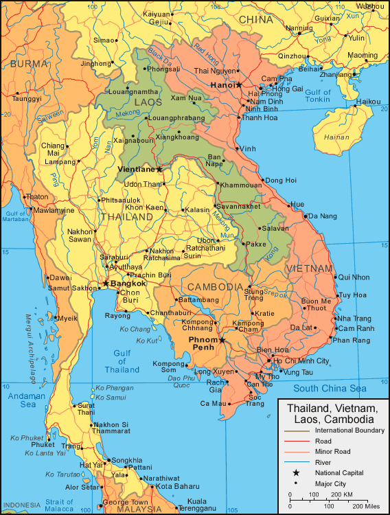 carte vietnam