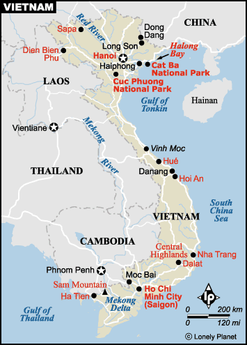 carte vietnam