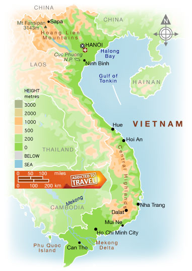 cartes du vietnam