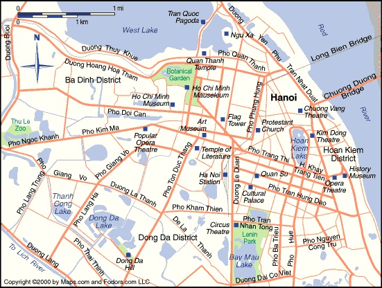 centre ville plan de hanoi