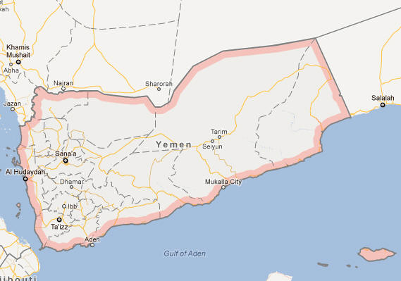 Yemen Google carte