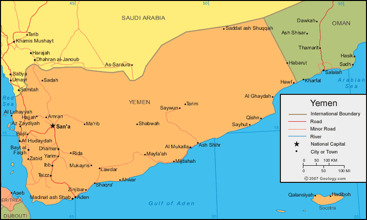 yemen carte