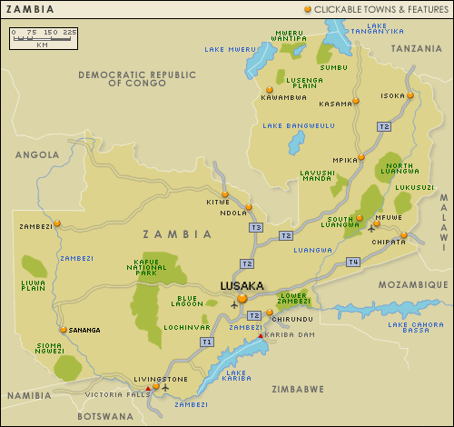 zambie carte lusaka