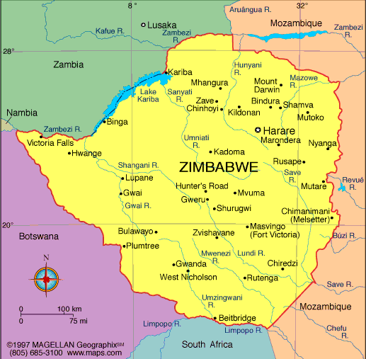 zimbabwe carte