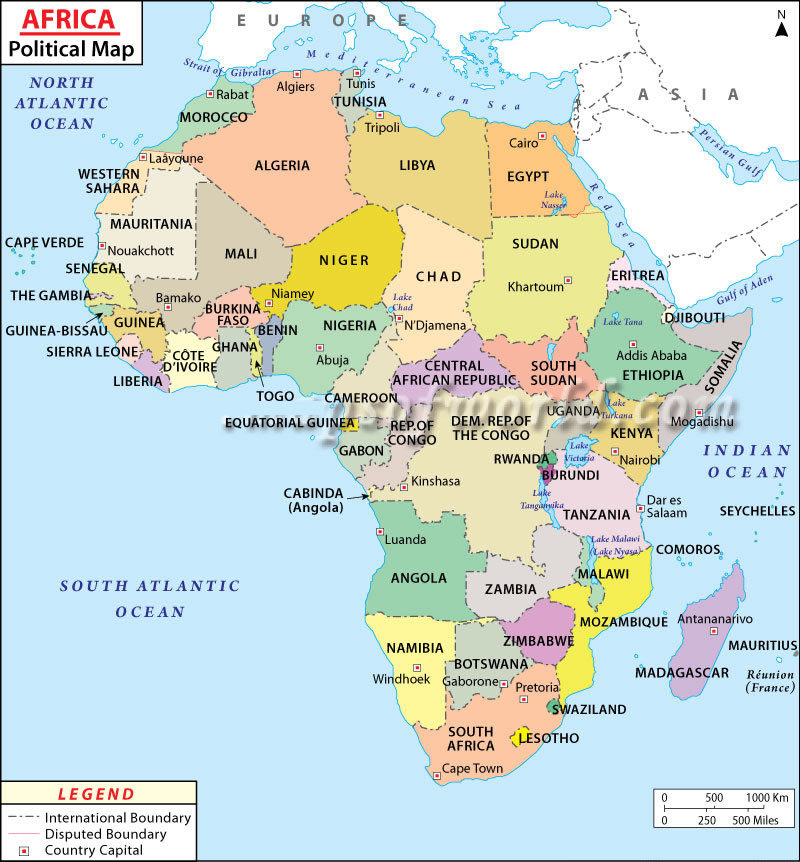 carte de afrique