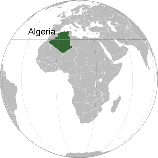 ou se trouve Algerie