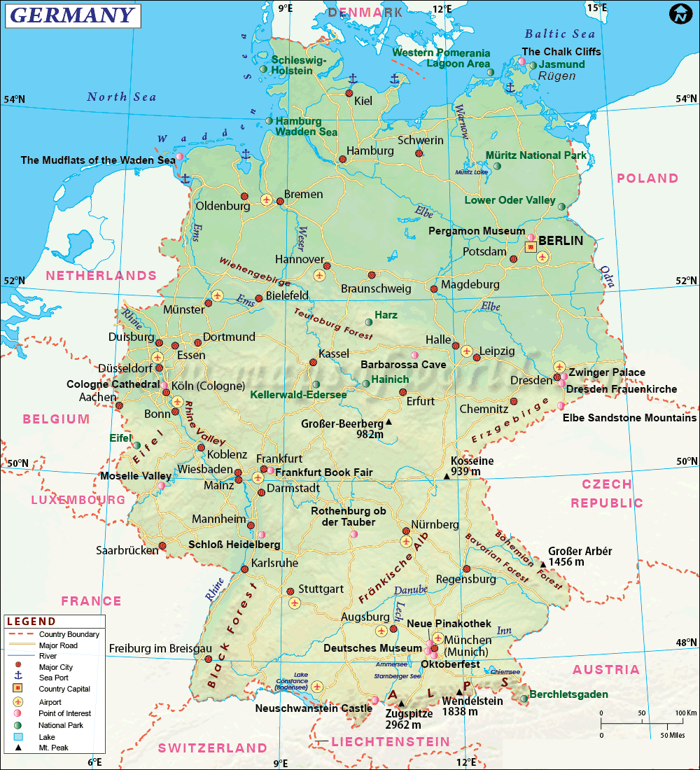 allemagne carte