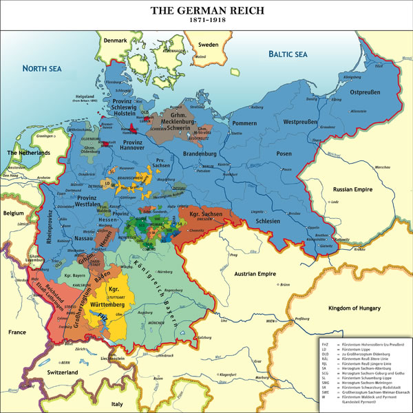 allemand Reich 1871 1918