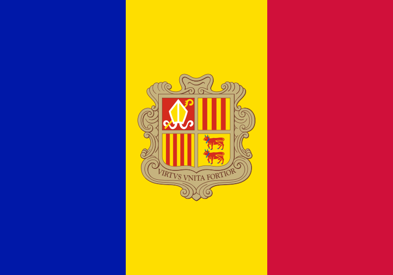 Andorre Drapeau