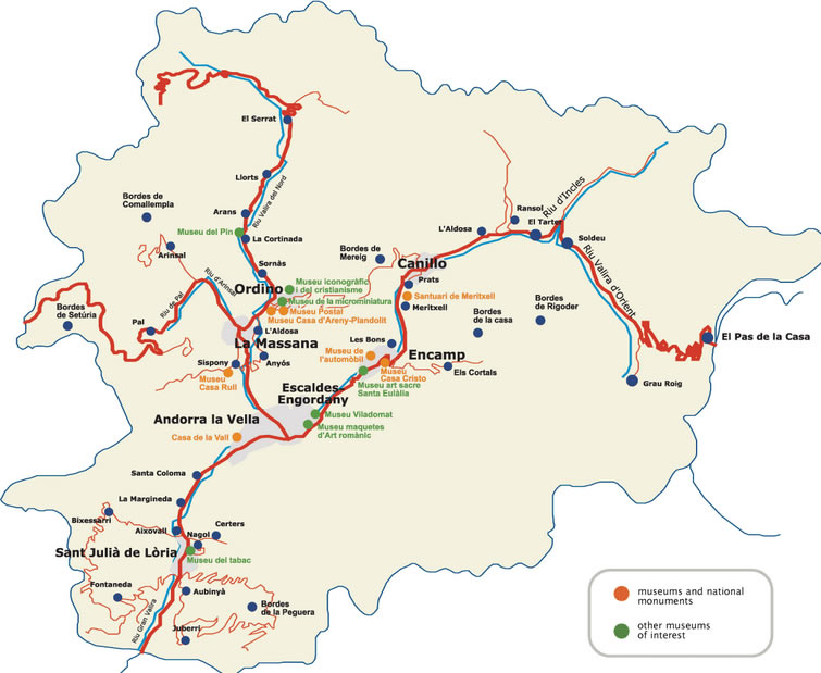 Carte de Andorre