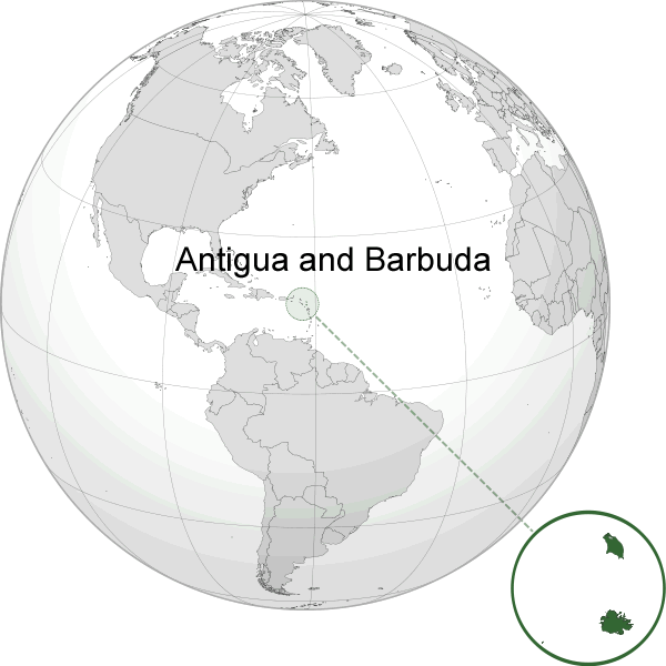 ou se trouve Antigua et Barbuda